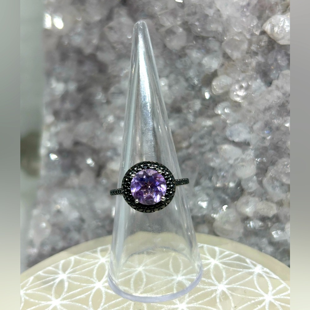 Vintage Amethyst Sterling Silver Ring